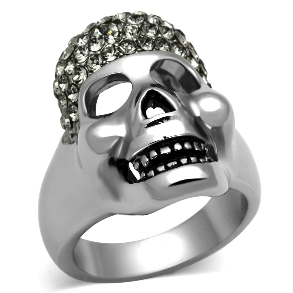 Stainless Steel Laughing Skull Ring Angelwarriorfitness.com