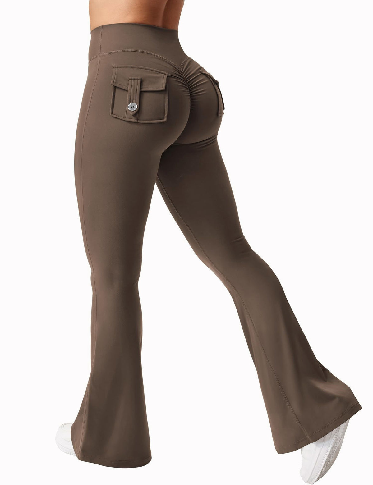 Cargo Pocket Elastic High Waist Workout Women's Summer Workout Sports Yoga Running Hip Raise Angelwarriorfitness.com