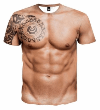 3DMuscle™ Muscle Tattoo Print 3D T-Shirt Muscle Man Angelwarriorfitness.com