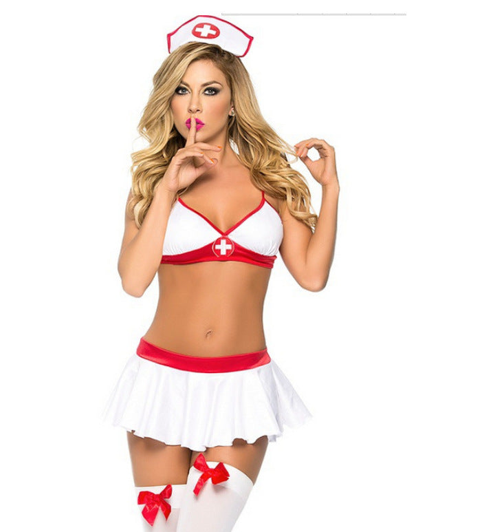 Sexy Lingerie Sexy Nurse Costume Halloween Nurse Costume Three Point Nurse Angelwarriorfitness.com