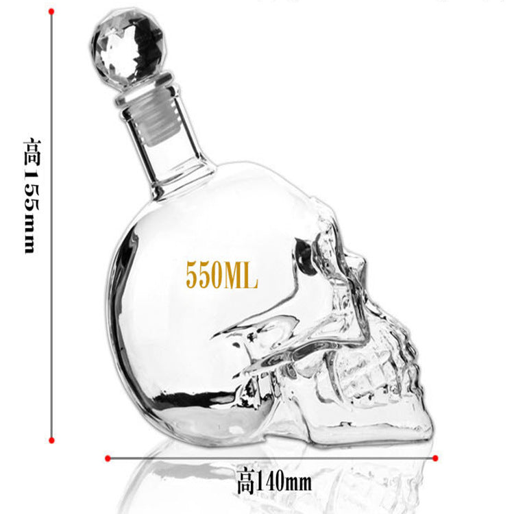 Skull Wine Bottle Vodka Bottle Creative 350ML 550ML 1000ML Angelwarriorfitness.com
