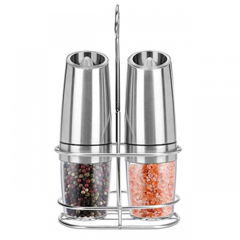 Electric Gravity Pepper Grinder Salt Grinder  Adjustable Coarseness Angelwarriorfitness.com