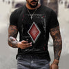 Playing Card Printing Men's T-Shirt Top Angelwarriorfitness.com