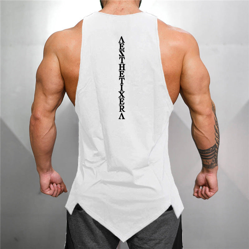 Muscular Man Sports Fitness Vest Angelwarriorfitness.com