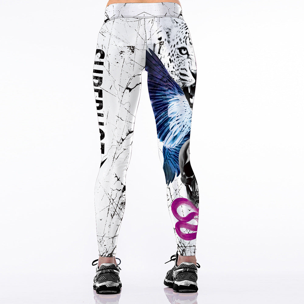 Digital printing robot leggings Angelwarriorfitness.com