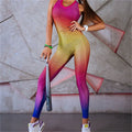 Gradient mesh print leggings Angelwarriorfitness.com