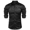 Men's Silk Satin Dress Shirt Angelwarriorfitness.com