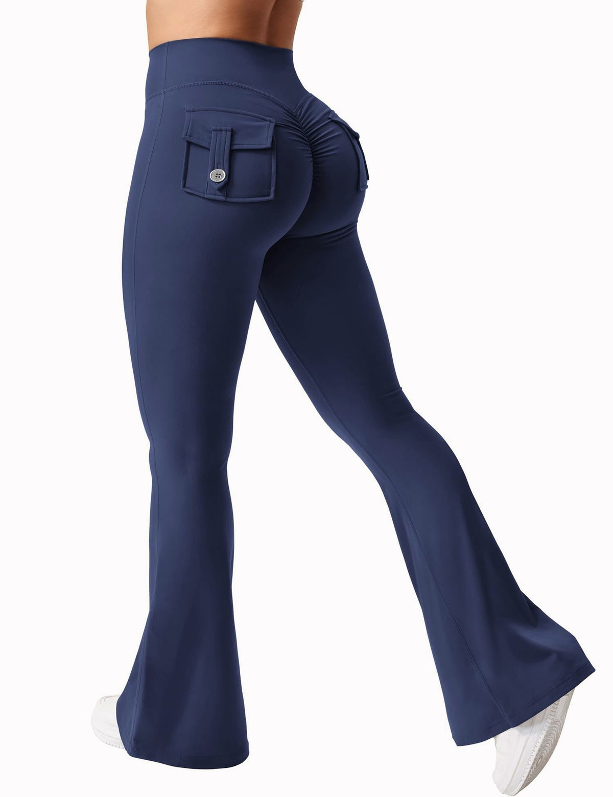 Cargo Pocket Elastic High Waist Workout Women's Summer Workout Sports Yoga Running Hip Raise Angelwarriorfitness.com