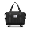 New Universal Wheel Travel Bag With Double-layer Dry And Wet Separation Fitness Yoga Shoulser Bags Sports Fitness Large Capacity Handbag Women Angelwarriorfitness.com