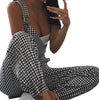 Plaid jumpsuit jumpsuit black pants Angelwarriorfitness.com