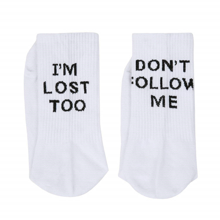 Don't follow me socks Angelwarriorfitness.com