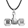 Cxwind Exercise Fitness Barbell Lifting Necklace