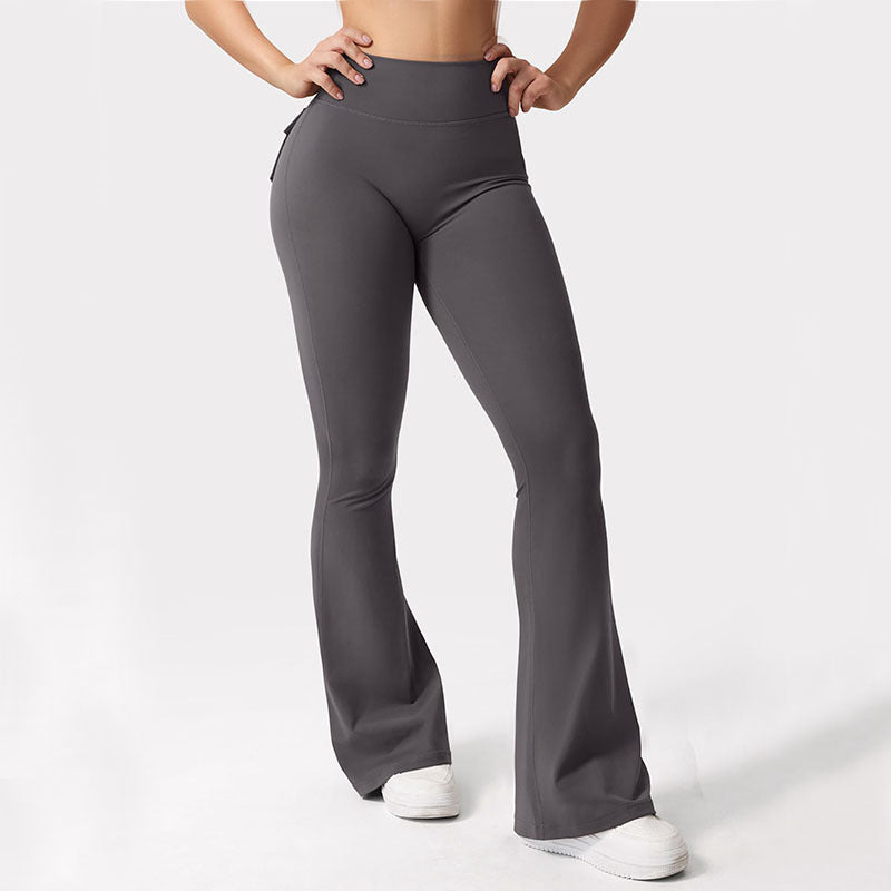 Cargo Pocket Elastic High Waist Workout Women's Summer Workout Sports Yoga Running Hip Raise Angelwarriorfitness.com