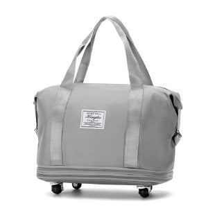 New Universal Wheel Travel Bag With Double-layer Dry And Wet Separation Fitness Yoga Shoulser Bags Sports Fitness Large Capacity Handbag Women Angelwarriorfitness.com