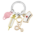 Nurse Doctor Mask Keychain Medical Ambulance Key Ring Angelwarriorfitness.com