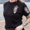 Women's Printed Street Style Short Sleeve Workout T-shirt Top Angelwarriorfitness.com
