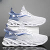 Men's Lace-up Sneakers Mesh Sports Shoes Fashion Hollow-sole Low Top Running Shoes Angelwarriorfitness.com