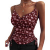Spaghetti Strap Tops V-neck Camisole Shirts Women Summer Clothes Angelwarriorfitness.com