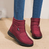 Ankle Boots For Women Non-slip Waterproof Snow Boots Flat Heels Warm Shoes Angelwarriorfitness.com