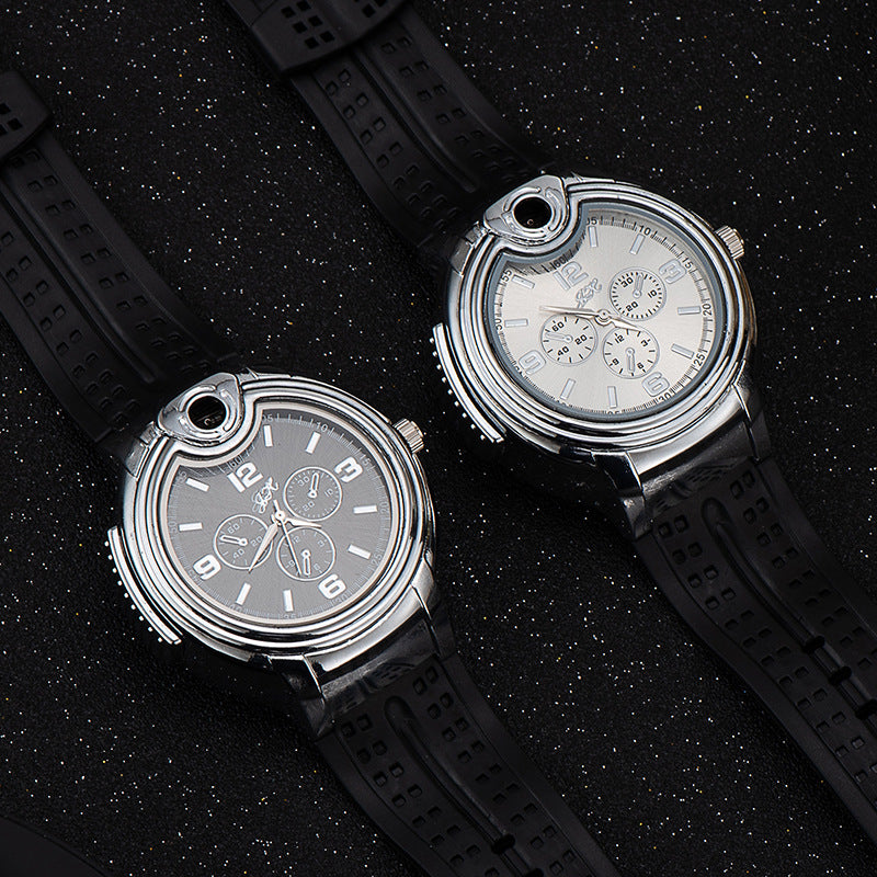 Creative Watch Gas Lighters Metal Multi-purpose Personalized Gas Electronic Flame Lighter Watch Lighter Angelwarriorfitness.com
