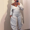 New Style European And American Women's Long-sleeve Athletic Hoodie Jumpsuit