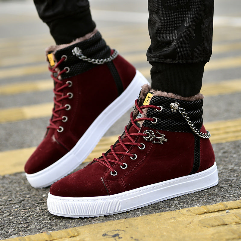 Casual Fashion Sneakers Men's Fleece-lined Sneakers Angelwarriorfitness.com
