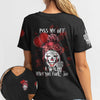 Women's Printed Street Style Short Sleeve Workout T-shirt Top Angelwarriorfitness.com