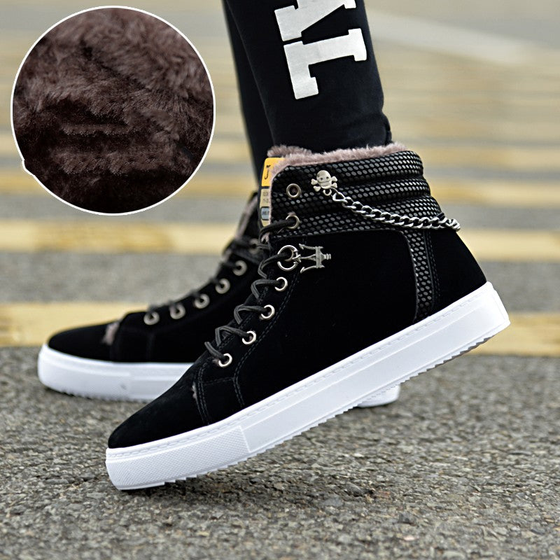 Casual Fashion Sneakers Men's Fleece-lined Sneakers Angelwarriorfitness.com