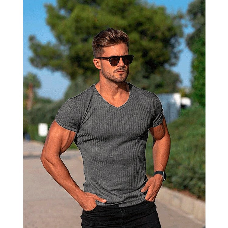 Sports Fitness Casual Short Sleeved Men's Clothing Angelwarriorfitness.com