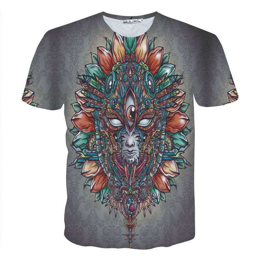 3D Rock T-shirt Facebook Print Couples Half Sleeves Angelwarriorfitness.com