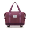 New Universal Wheel Travel Bag With Double-layer Dry And Wet Separation Fitness Yoga Shoulser Bags Sports Fitness Large Capacity Handbag Women Angelwarriorfitness.com