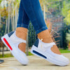 Women Fashion Vulcanized Sneakers Platform Solid Color Flats Ladies Shoes Casual Breathable Wedges Ladies Walking Sneakers Angelwarriorfitness.com