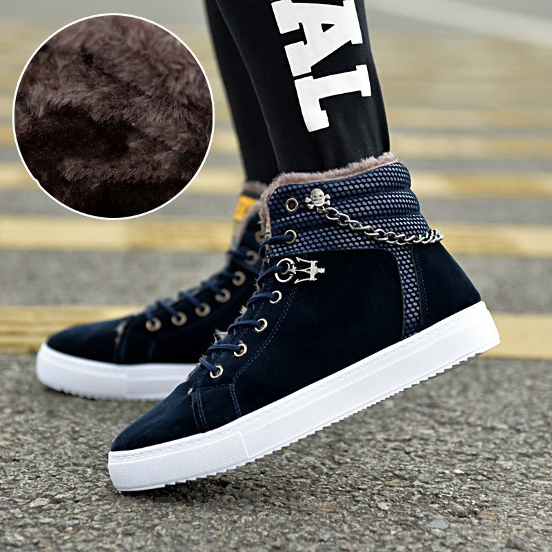 Casual Fashion Sneakers Men's Fleece-lined Sneakers Angelwarriorfitness.com
