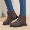Ankle Boots For Women Non-slip Waterproof Snow Boots Flat Heels Warm Shoes Angelwarriorfitness.com