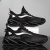 Men's Lace-up Sneakers Mesh Sports Shoes Fashion Hollow-sole Low Top Running Shoes Angelwarriorfitness.com