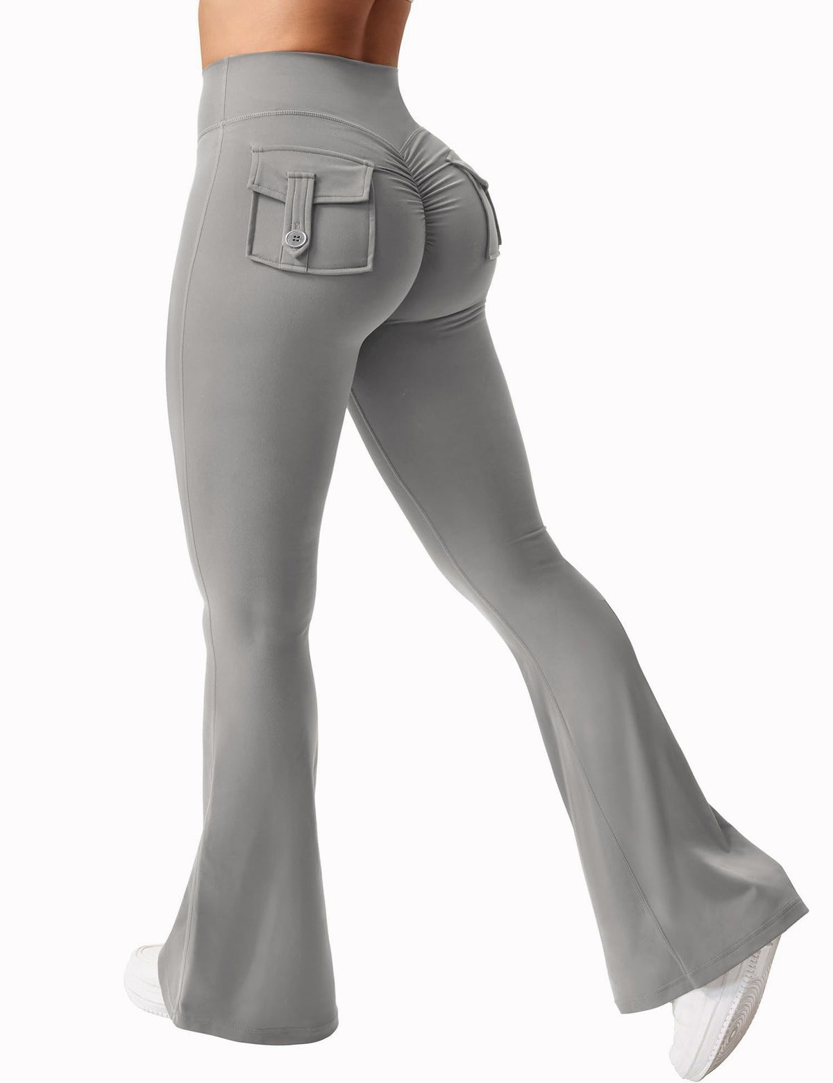 Cargo Pocket Elastic High Waist Workout Women's Summer Workout Sports Yoga Running Hip Raise Angelwarriorfitness.com