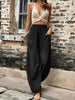 Women's Harem Pants With Pockets High Waisted Casual Beach Pants Loose Trousers Summer Angelwarriorfitness.com