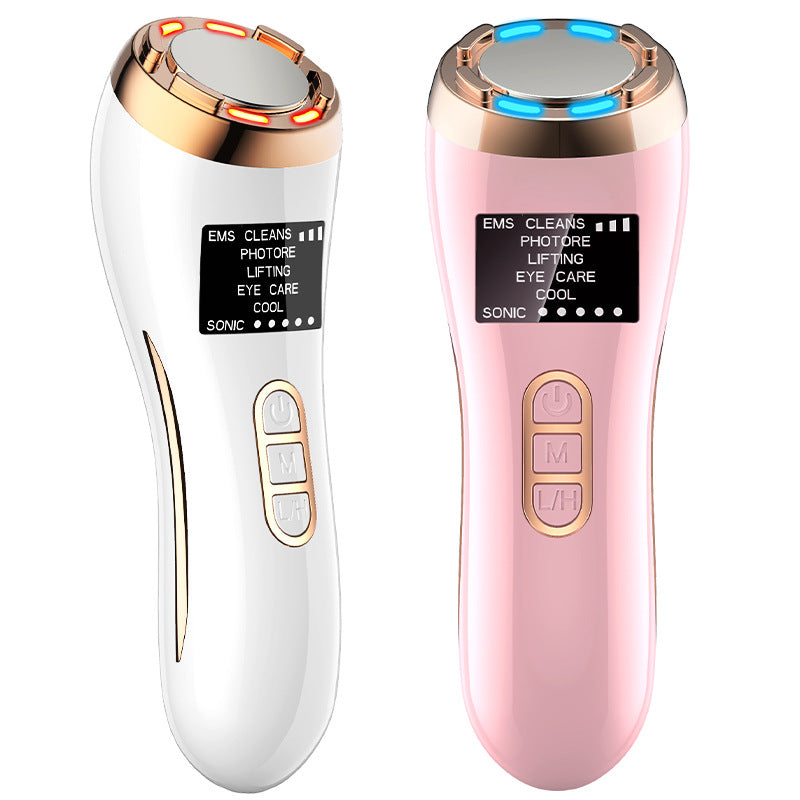 Radiofrecuencia Facial EMS Mesotherapy RF Radio Frequency Skin Tightening Rejuvenation Face Massager Neck Lifting Beauty Kit Angelwarriorfitness.com
