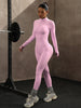 Yoga Bodysuit Long Sleeve Seamless Tight One-piece Yoga Suit