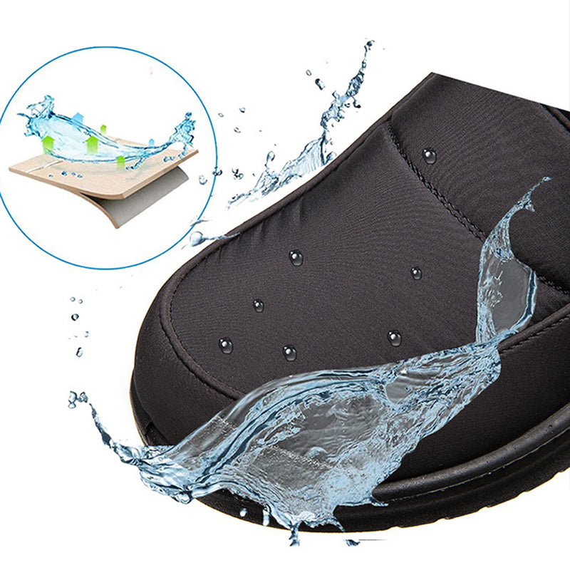 Ankle Boots For Women Non-slip Waterproof Snow Boots Flat Heels Warm Shoes Angelwarriorfitness.com