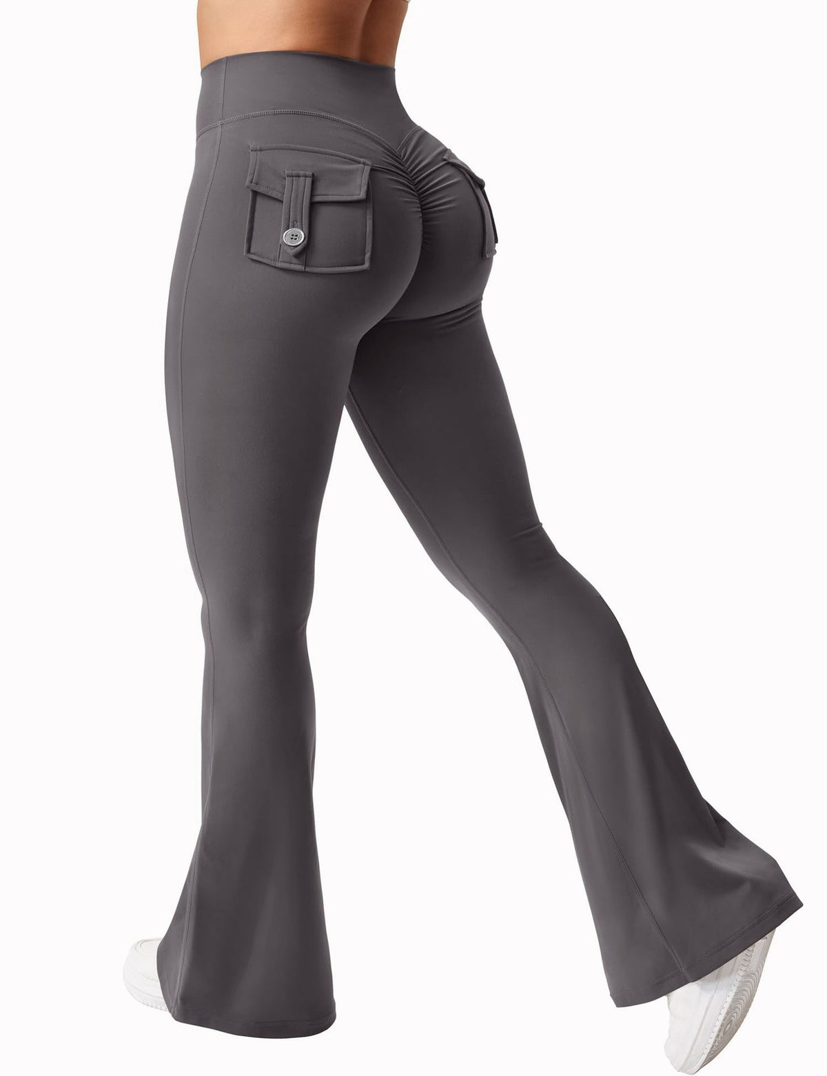 Cargo Pocket Elastic High Waist Workout Women's Summer Workout Sports Yoga Running Hip Raise Angelwarriorfitness.com