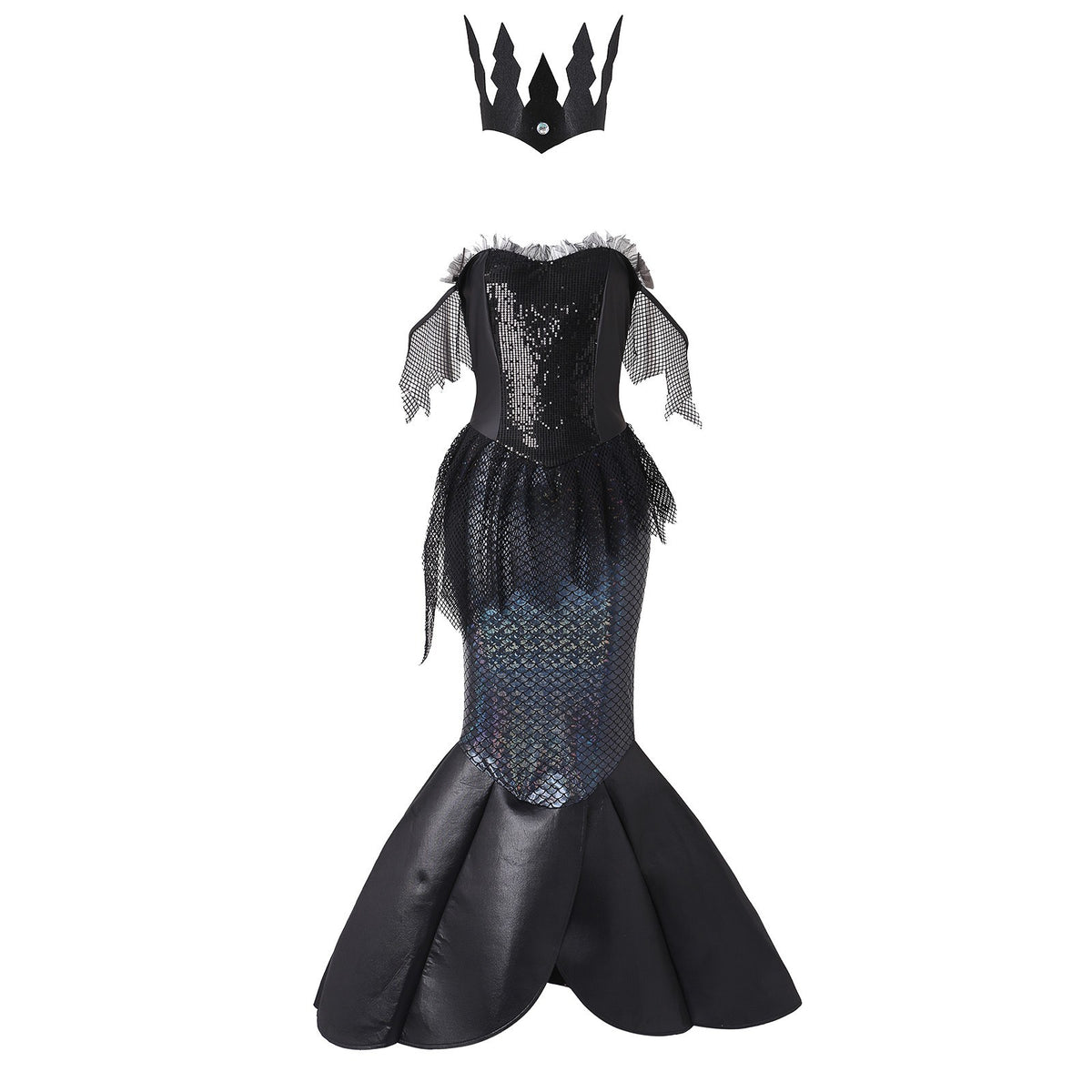 Solid Color Fashionable Halloween Costume Mermaid Angelwarriorfitness.com