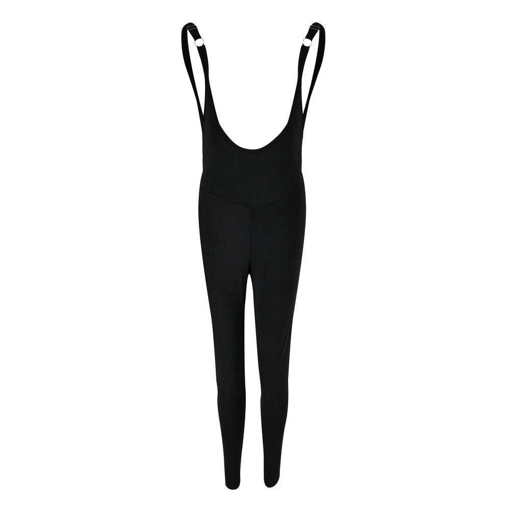 Spring and Summer Jumpsuit Sexy Sling Live Buckle Slim Jumpsuit