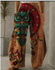 New Printed Wide-leg Pants Flower And Bird Loose Casual Wide-leg Trousers Angelwarriorfitness.com