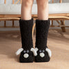 Cute Cartoon Dog Floor Socks Winter Warm Non-slip Plush Socks For Women Angelwarriorfitness.com