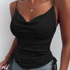 Spaghetti Strap Tops V-neck Camisole Shirts Women Summer Clothes Angelwarriorfitness.com