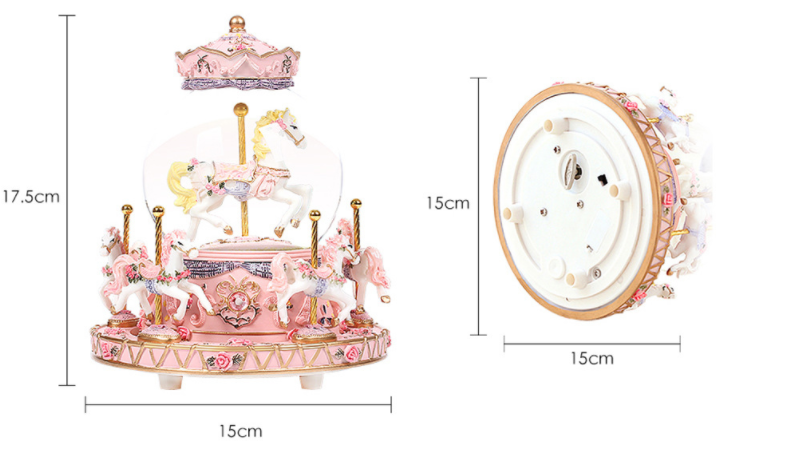 Crystal Music Box Carousel Creative Gifts For Valentine's Day Angelwarriorfitness.com
