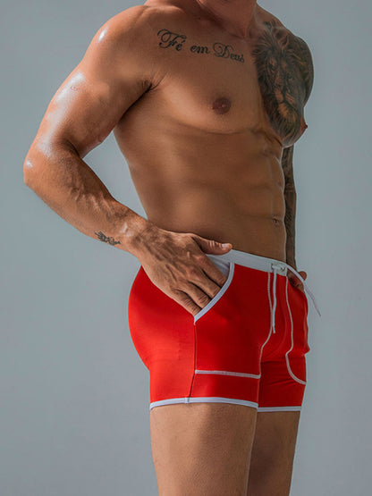 Men's Big Pocket Nylon Boxer Swim Shorts Angelwarriorfitness.com