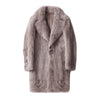 Men's Imitation Fox Fur Coat Fur Trench Coat Large Angelwarriorfitness.com