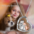 Sterling Silver Keepsake Dog  Lover Memorial Pendant Necklace Gifts for Women Angelwarriorfitness.com
